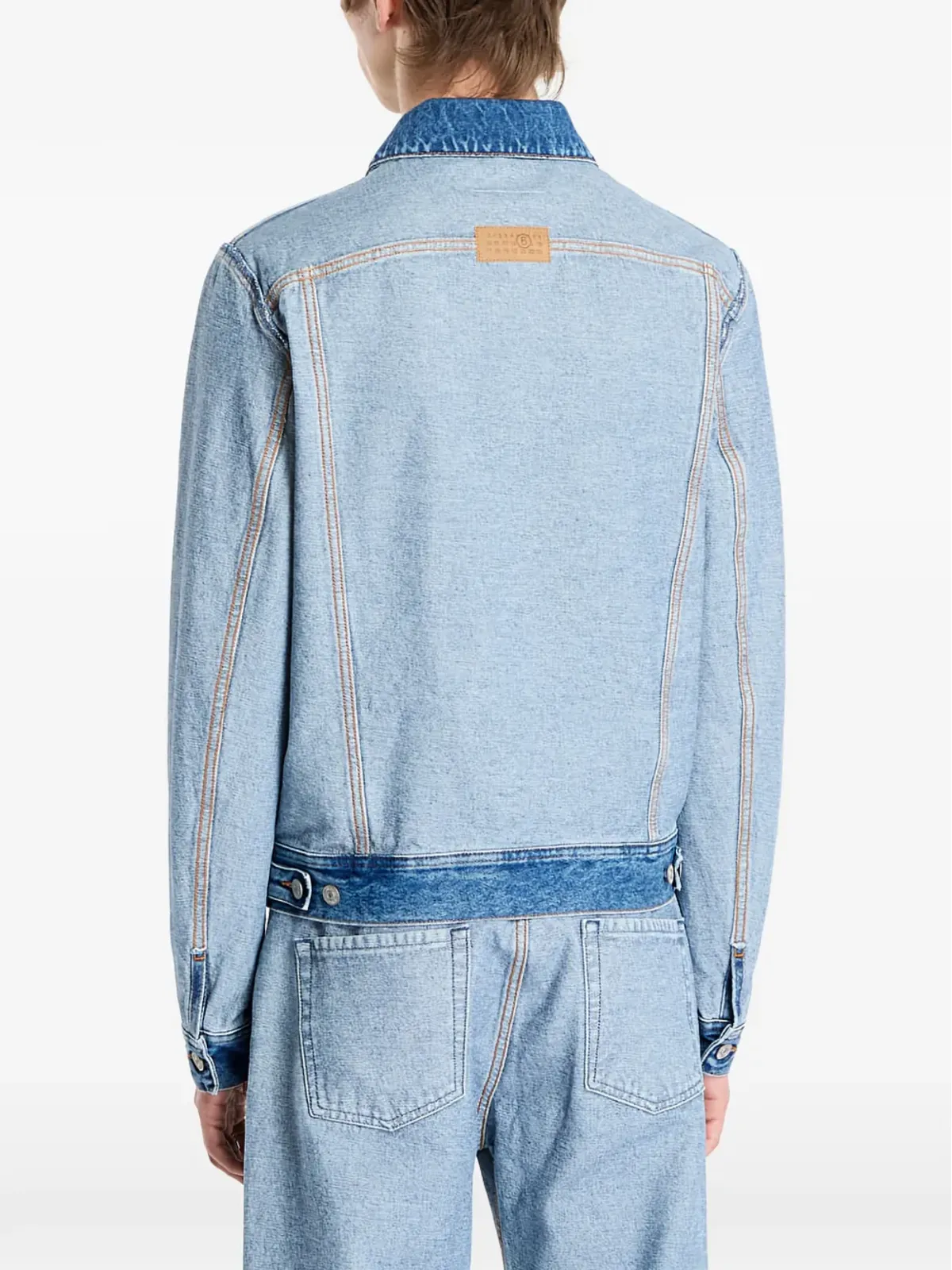 MM6 Maison Margiela フラップポケット付きデニムジャケット - ブルー - 画像4