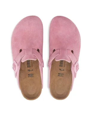 Birkenstock Boston buckle suede mules - Pink - サムネイル3