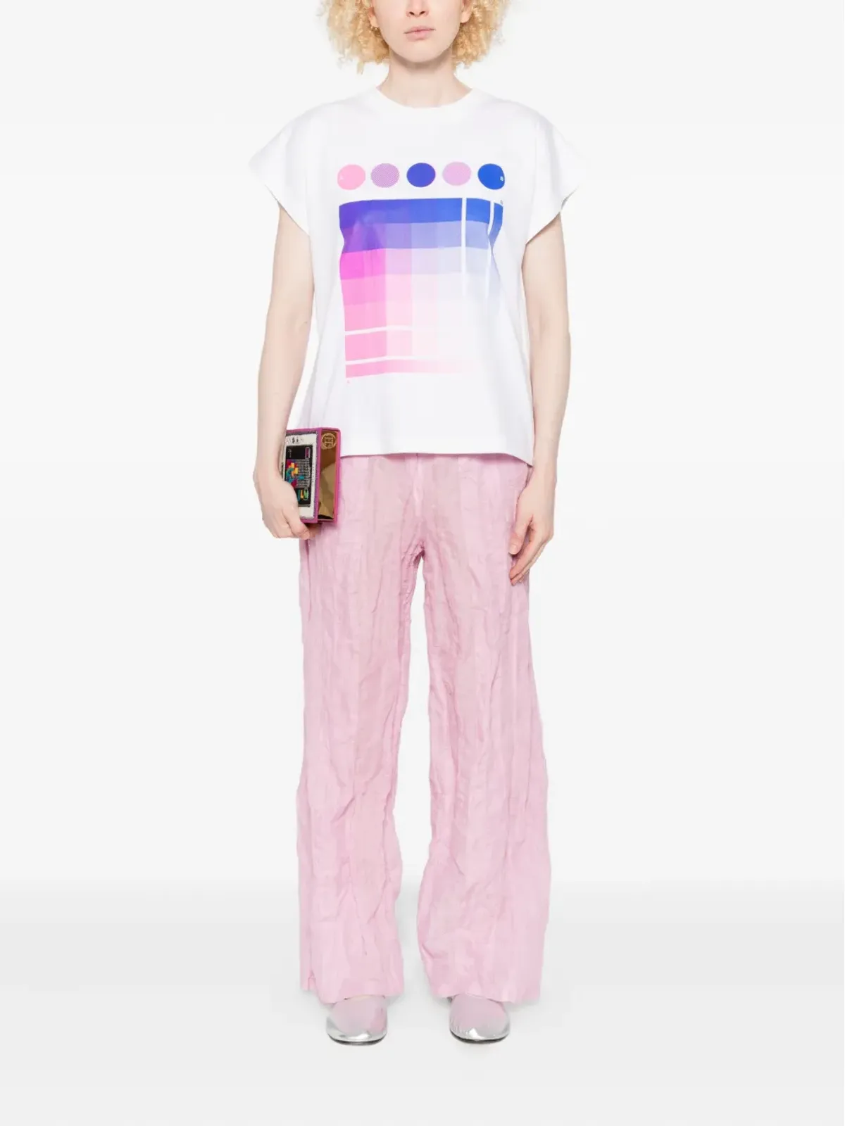 Pleats Please Issey Miyake グラフィックプリントTシャツ - 画像2