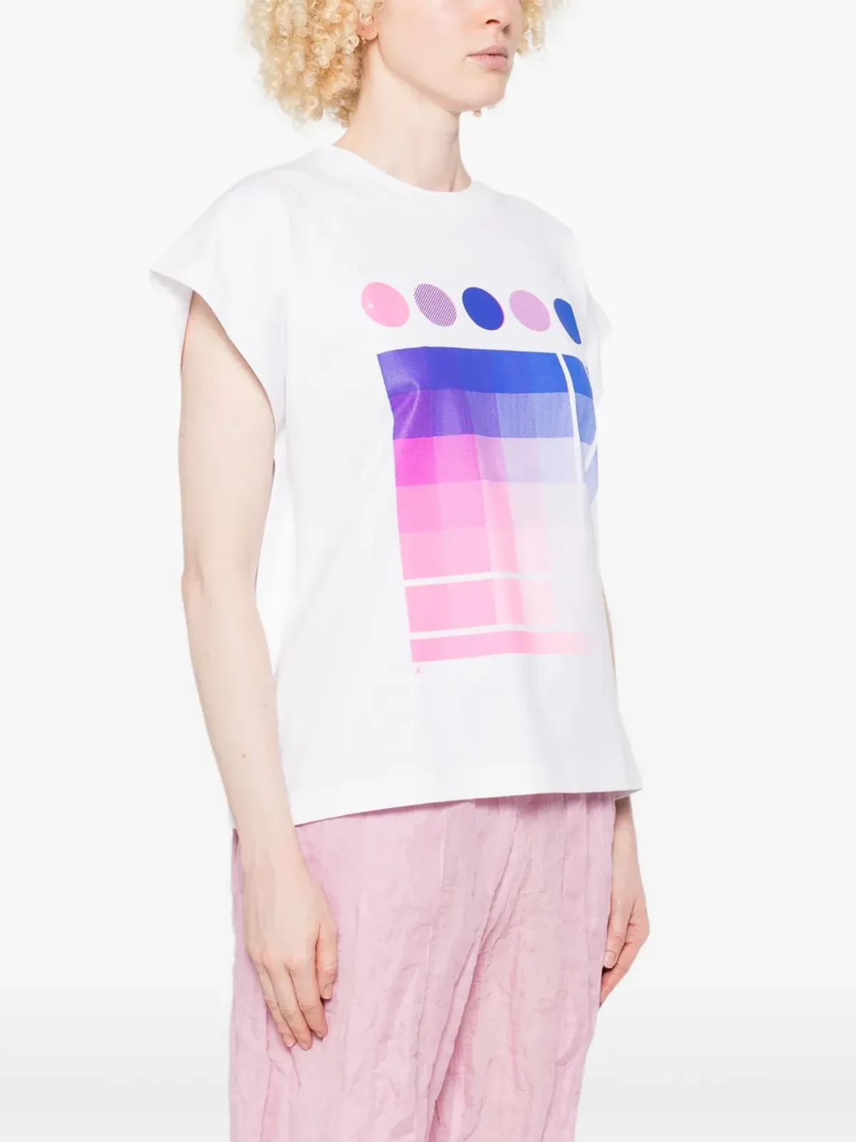 Pleats Please Issey Miyake グラフィックプリントTシャツ - 画像3