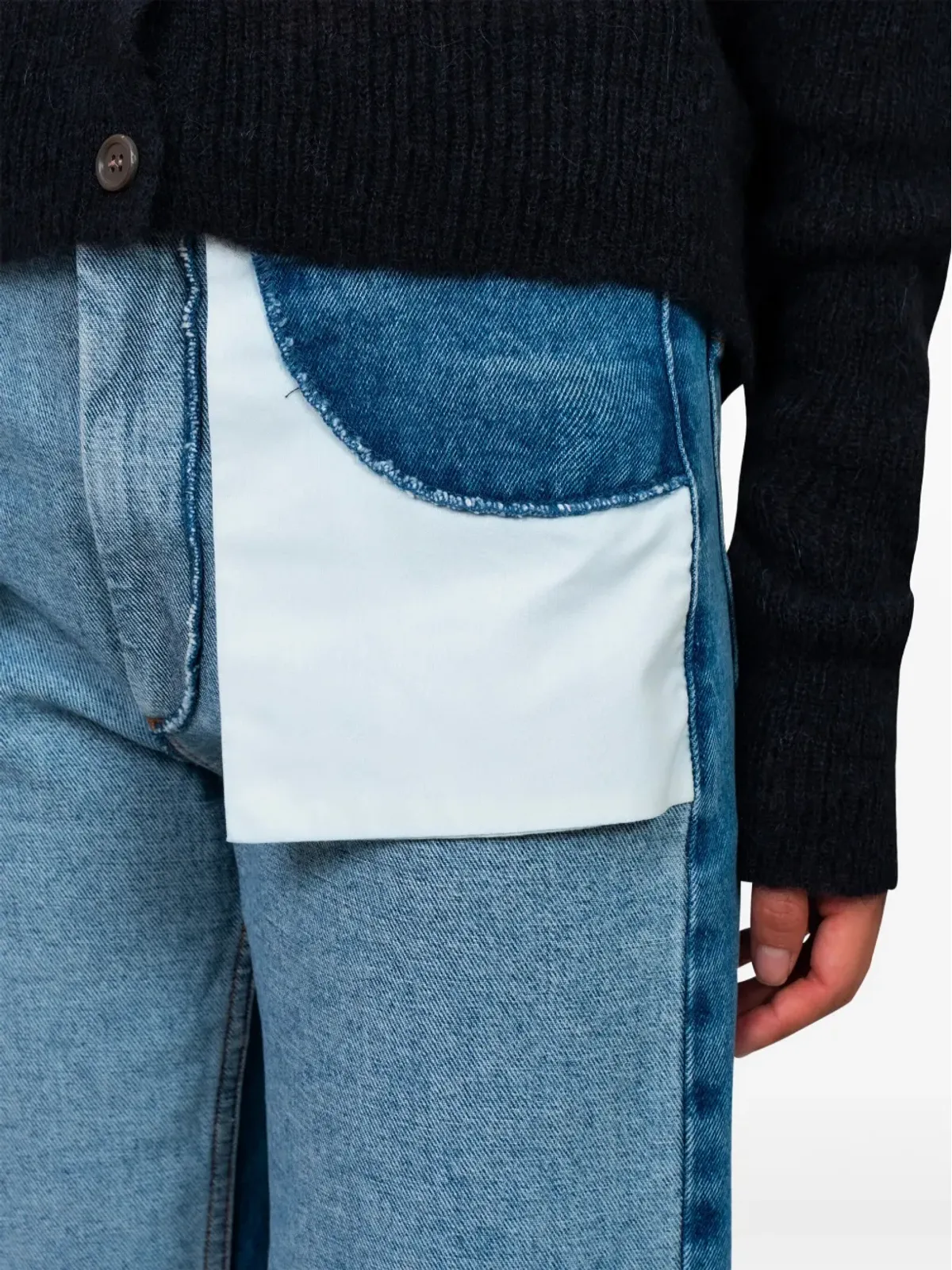 MM6 Maison Margiela パネル・ストレートジーンズ - 画像5
