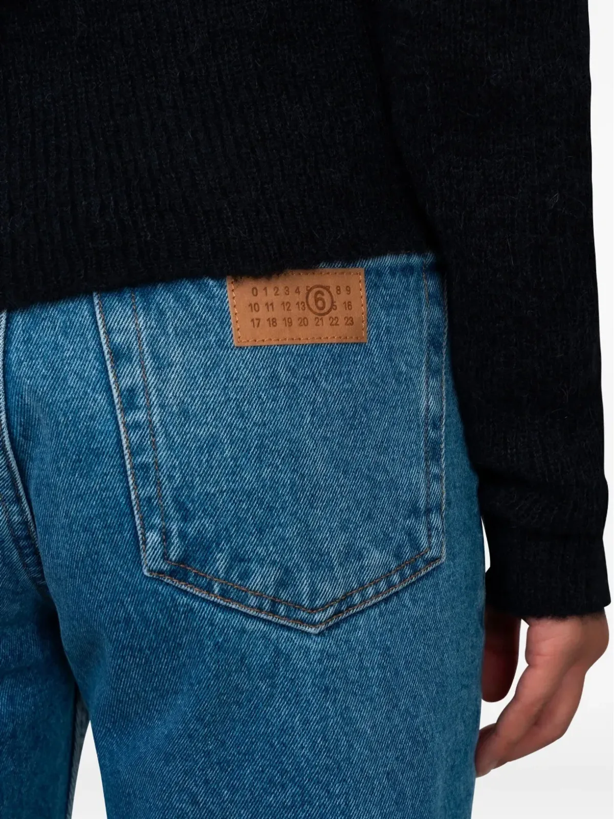 MM6 Maison Margiela パネル・ストレートジーンズ - 画像4