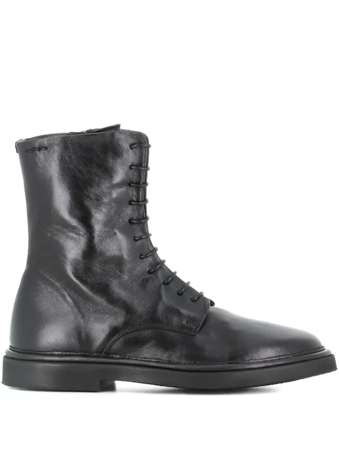 Alexander Hotto Alexander Hotto レースアップジップブーツ ブラックの商品画像