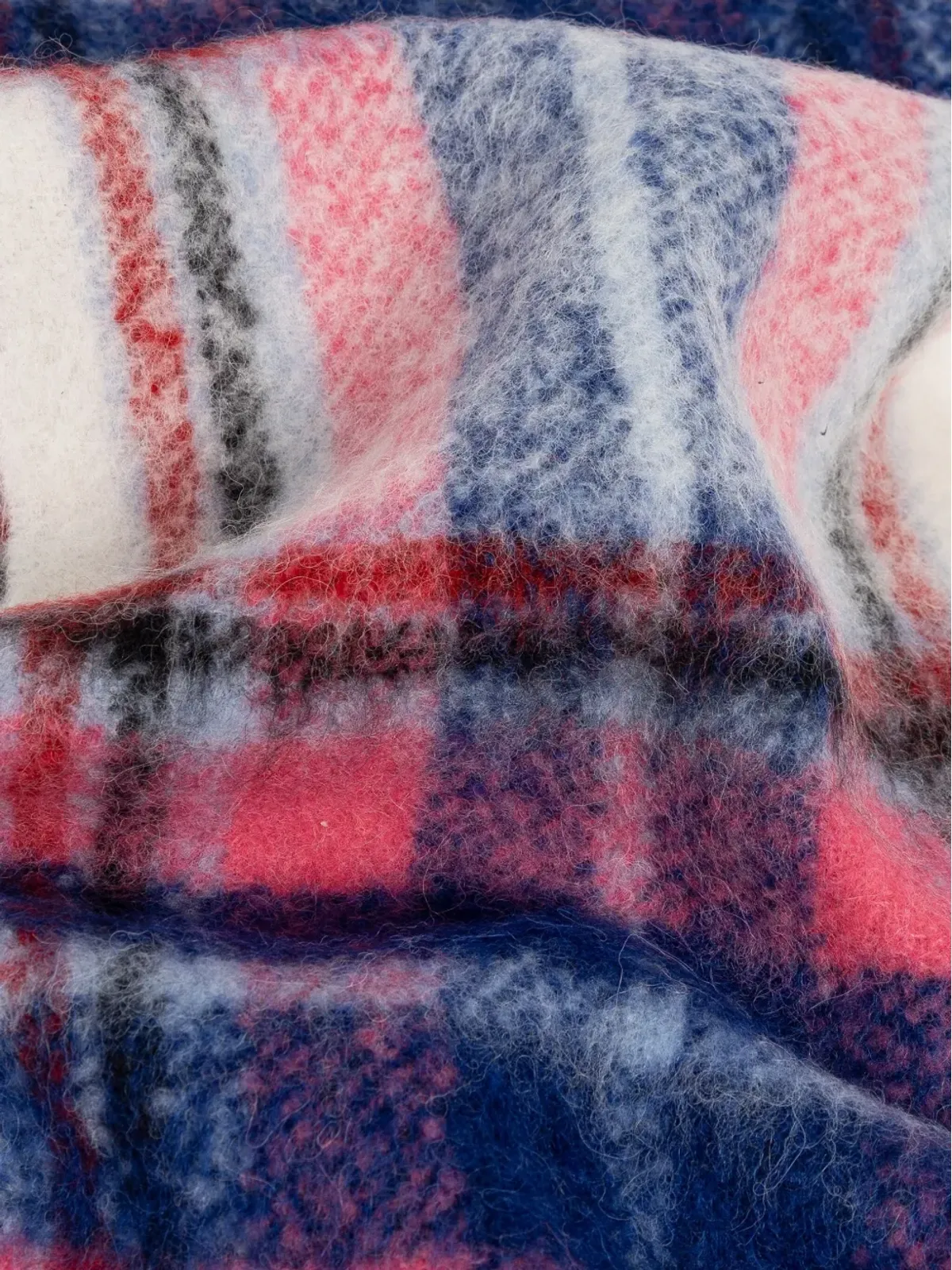 Vivienne Westwood チェック柄フリンジスカーフ - 画像3