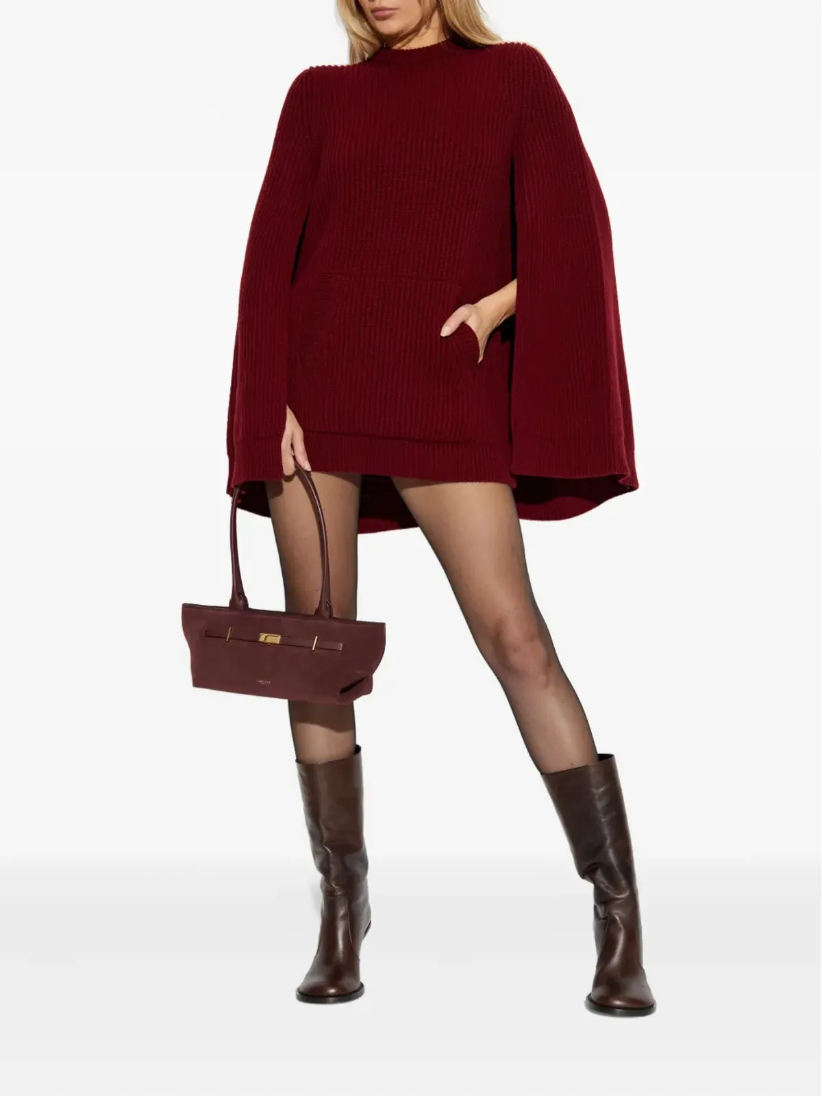 Max Mara アストリア ケープポケット付きミニドレス - 画像2