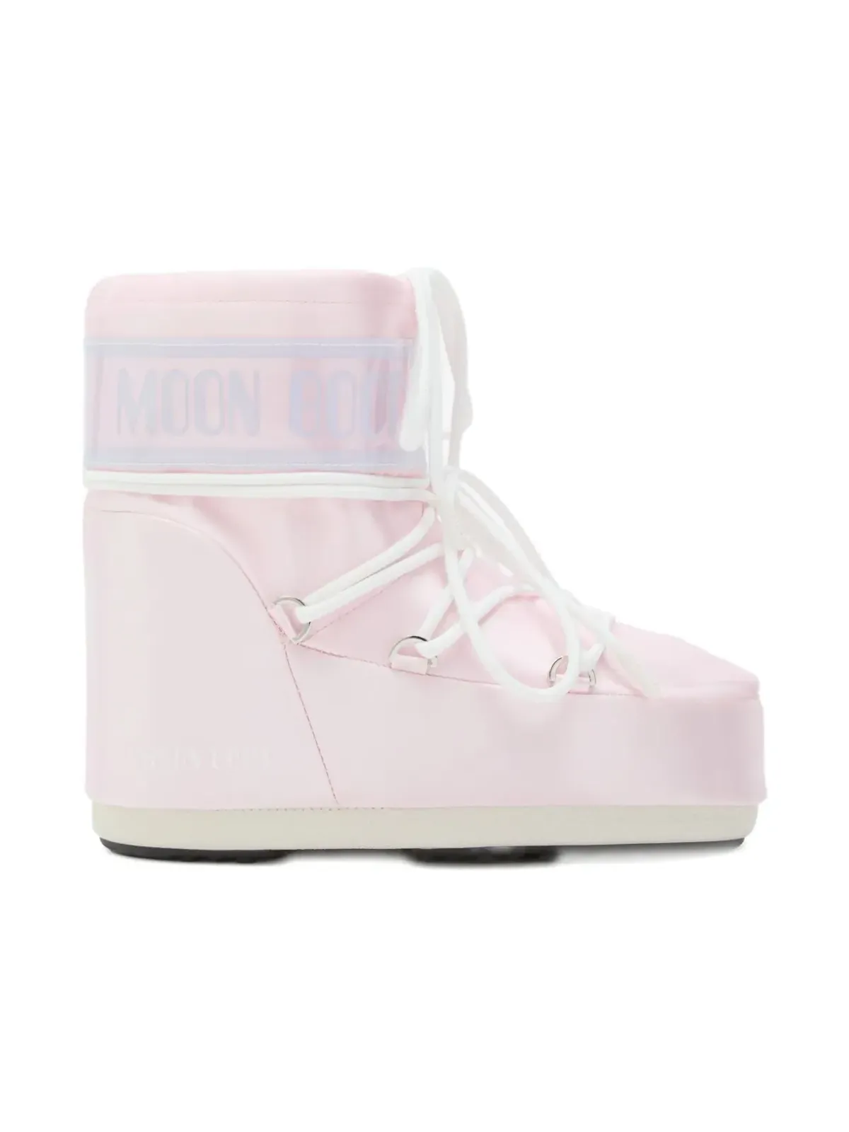 Moon Boot Kids アイコンロー ローズペアリーロゴ レースアップ ブーツ - 画像1