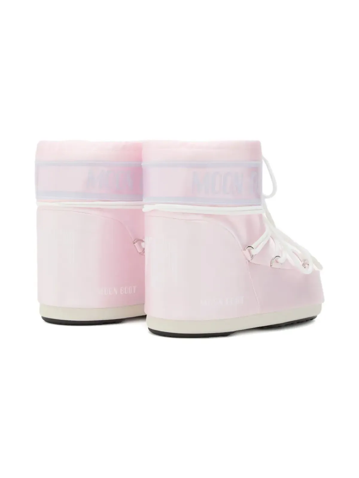 Moon Boot Kids アイコンロー ローズペアリーロゴ レースアップ ブーツ - 画像3