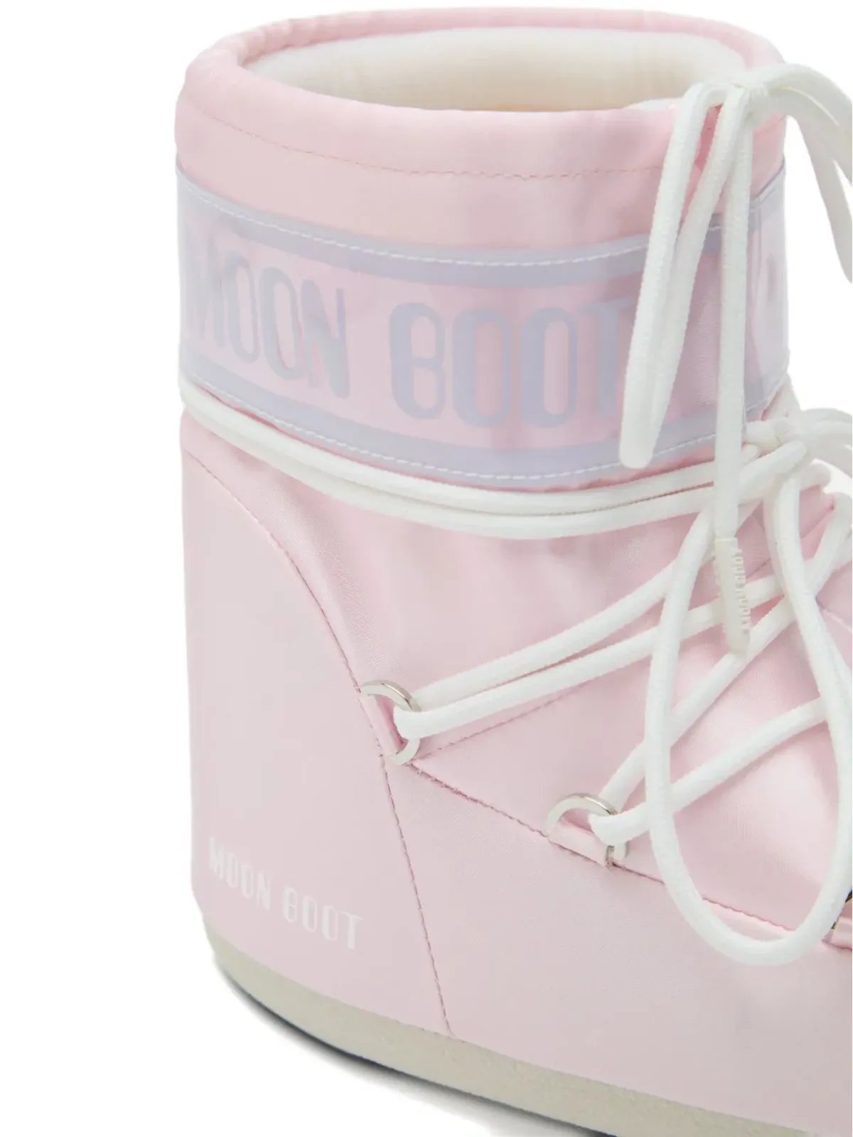 Moon Boot Kids アイコンロー ローズペアリーロゴ レースアップ ブーツ - 画像4