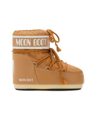 Moon Boot Kids アイコン ロー ブラウン レースアップ ロゴ ブーツ - サムネイル1