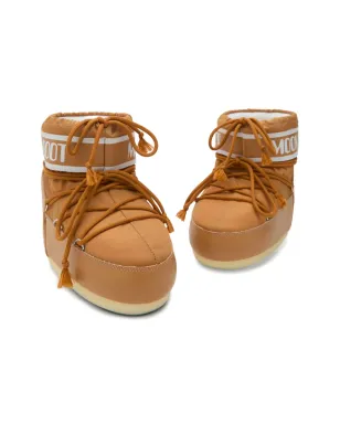 Moon Boot Kids アイコン ロー ブラウン レースアップ ロゴ ブーツ - サムネイル2