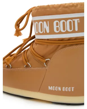 Moon Boot Kids アイコン ロー ブラウン レースアップ ロゴ ブーツ - サムネイル4