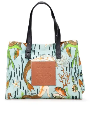 Loewe Pre-Owned パウラス・イビサ キャンバス マーメイドプリント トートバッグ - サムネイル1