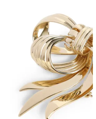 Miu Miu リボンモチーフ ブローチ - Gold - サムネイル3