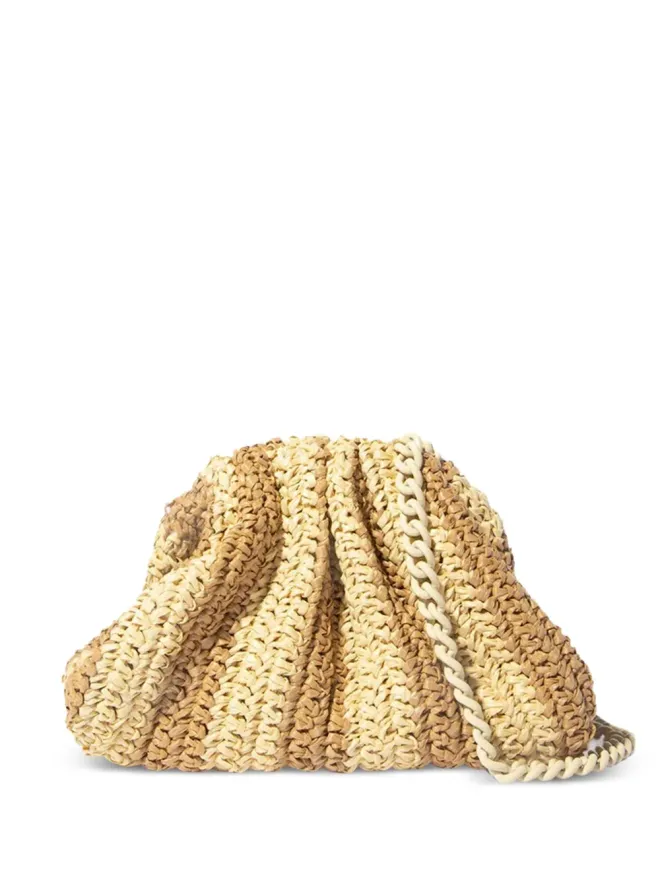 Maria La Rosa Maria La Rosa ストライプクラッチバッグの商品画像