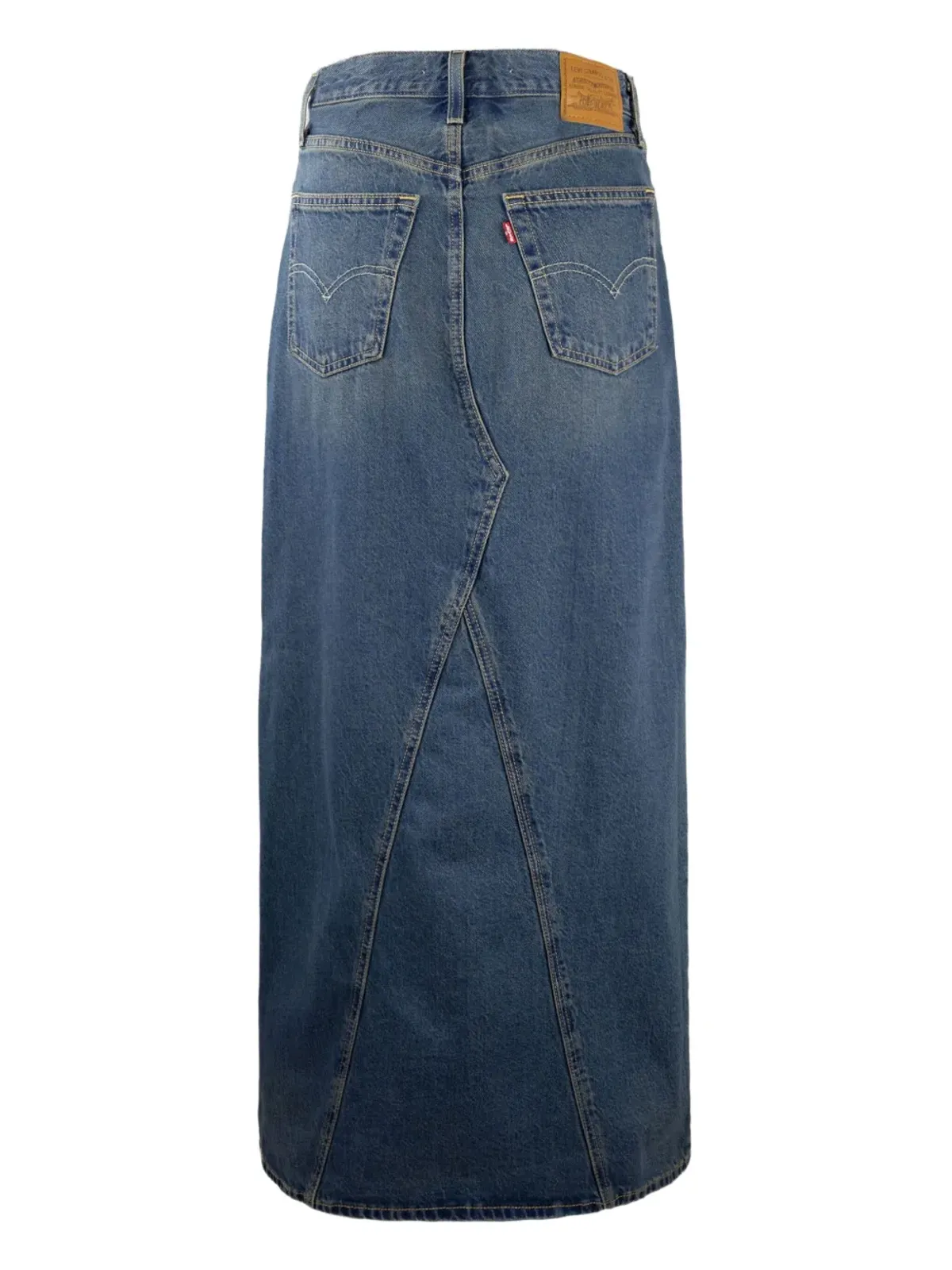 Levi's アイコン デニムスカート ブルー - 画像2