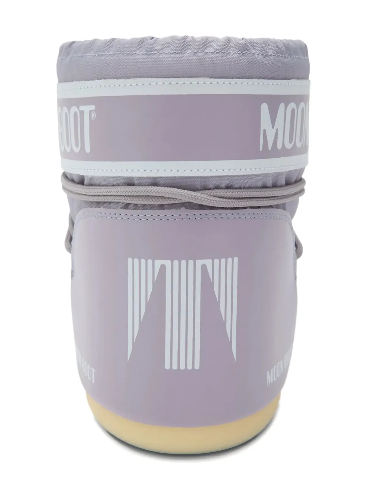 Moon Boot Kids アイコン ロー Lilac ロゴプリント レースアップ ブーツ - 画像2