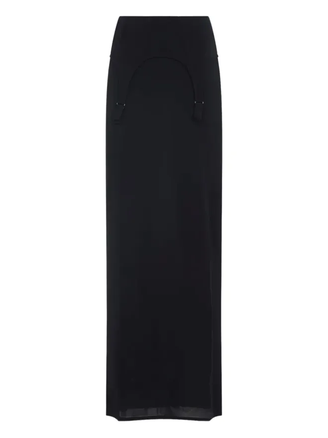 Jean Paul Gaultier Jean Paul Gaultier サスペンダー付きマキシスカートの商品画像