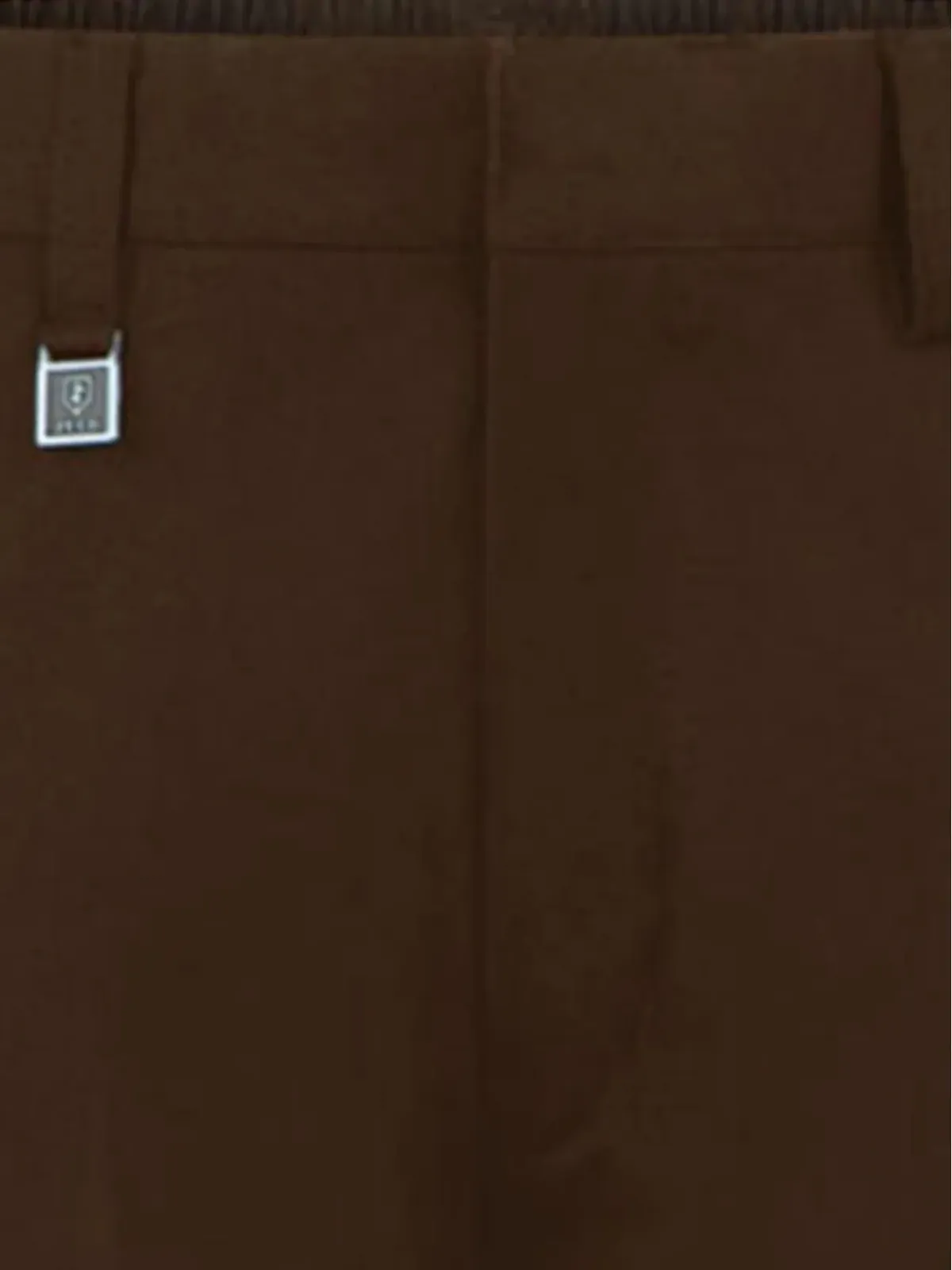 Zeco Schoolwear kids ウエストゴム入りトラウザー（ブラウン） - 画像3