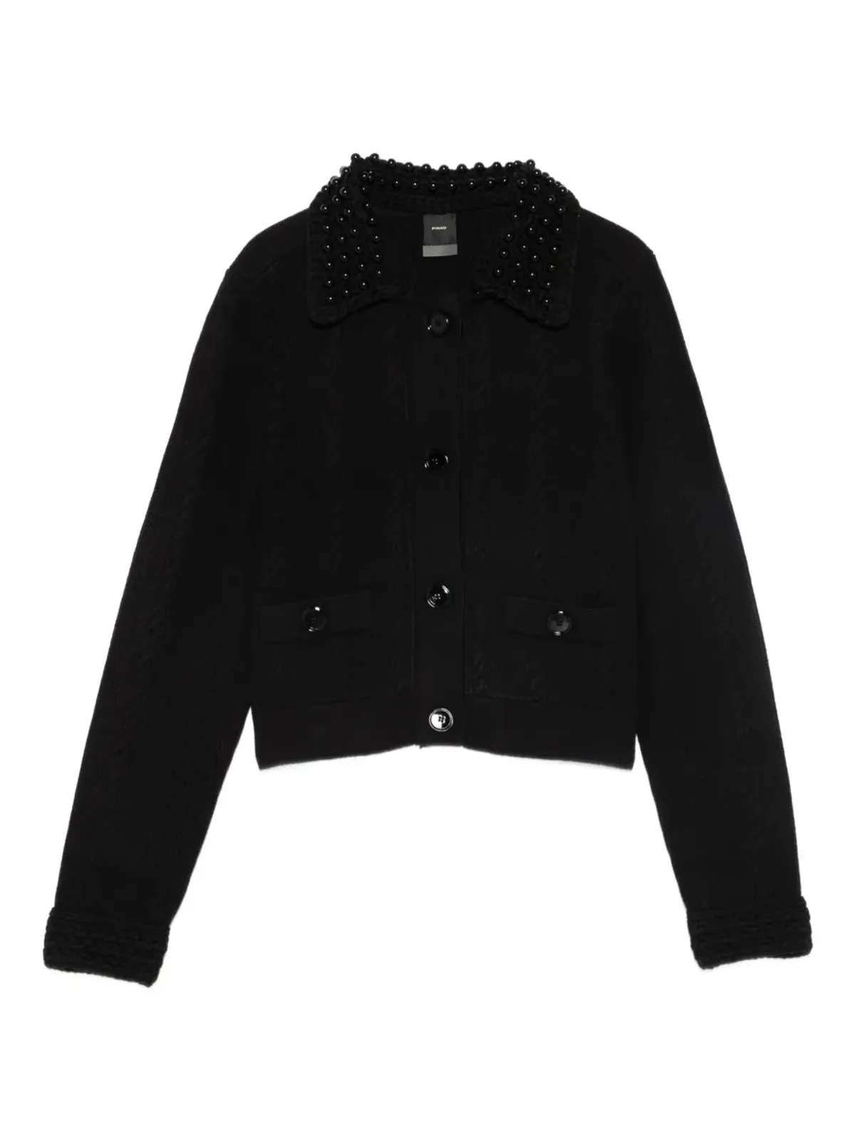 PINKO エンベリッシュドカラー カーディガン - 画像1