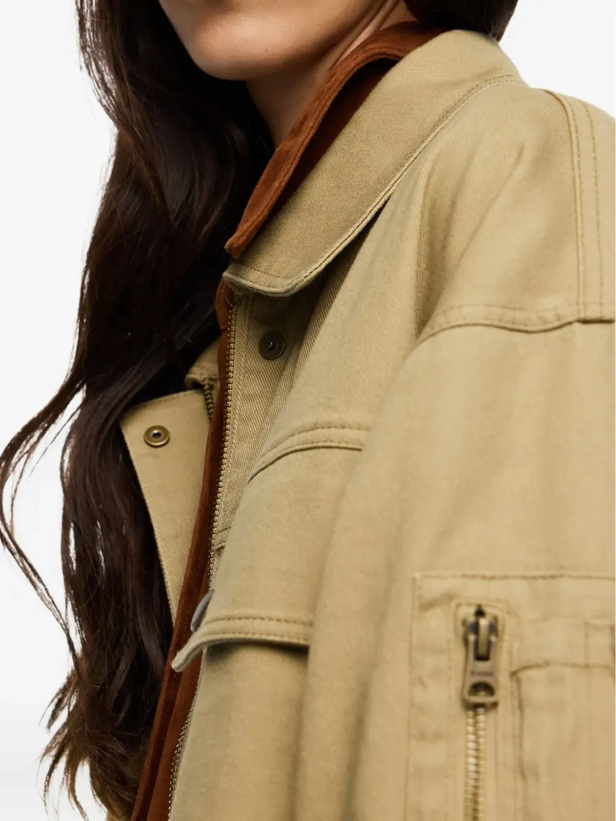Bimba y Lola ドローストリングウエスト フラップポケット ジャケット - 画像4