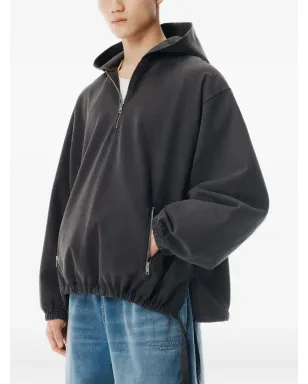 Alexander Wang 半ジップ・ドローストリングウェスト フーディ - サムネイル5