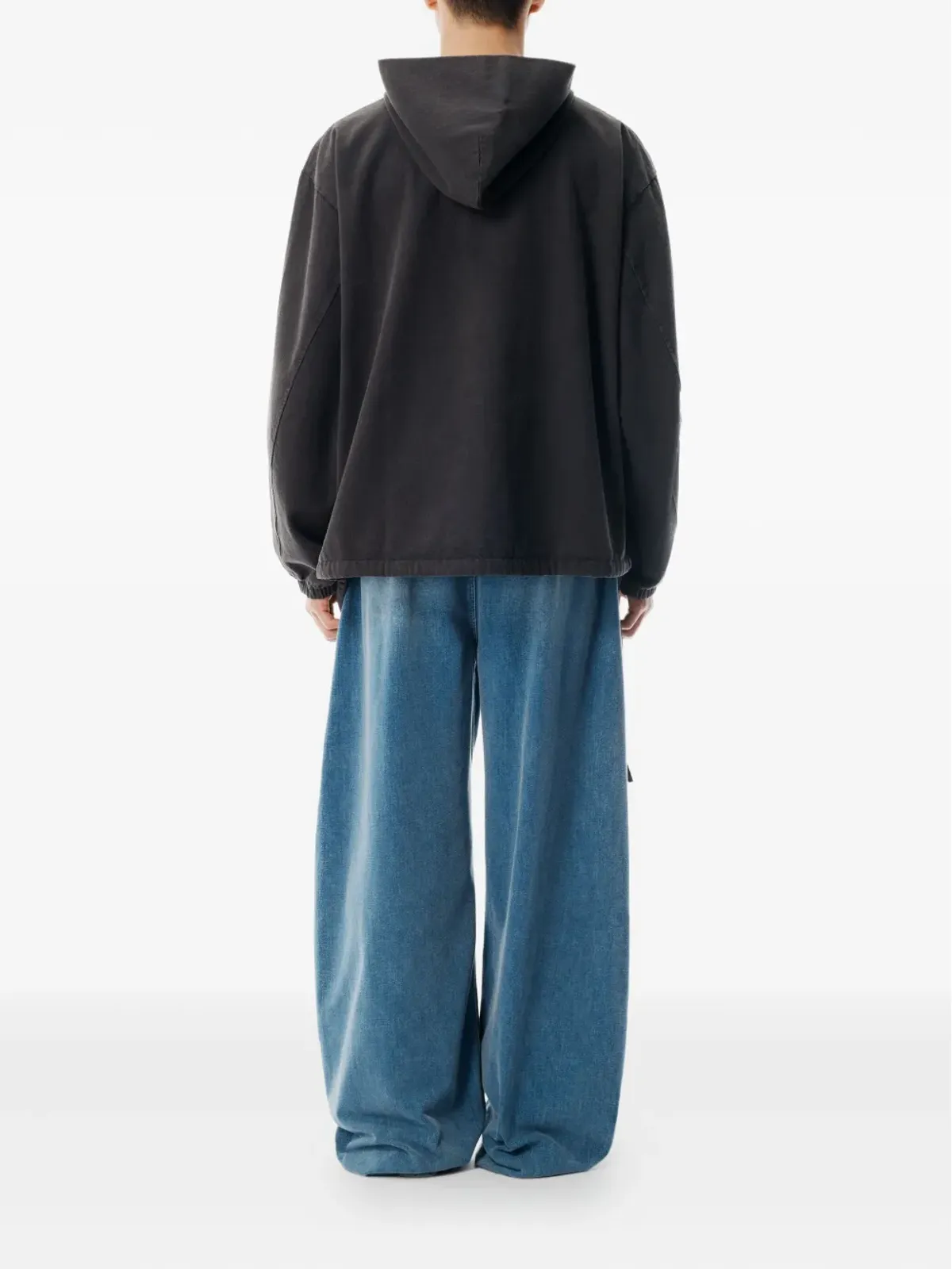 Alexander Wang 半ジップ・ドローストリングウェスト フーディ - 画像3