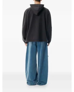 Alexander Wang 半ジップ・ドローストリングウェスト フーディ - サムネイル3