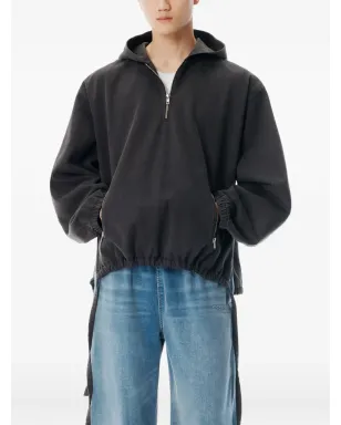 Alexander Wang 半ジップ・ドローストリングウェスト フーディ - サムネイル4