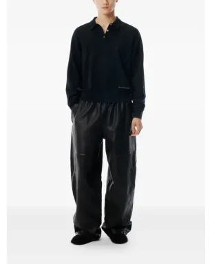 Alexander Wang ロゴパッチ長袖ポロシャツ - サムネイル2
