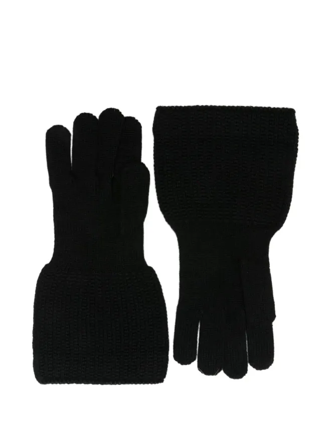 YOHJI YAMAMOTO Yohji Yamamoto リブ編みグローブの商品画像