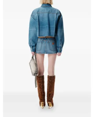 Alexander Wang フェードド・フォールド・ライン・シャツ ブルー - サムネイル3