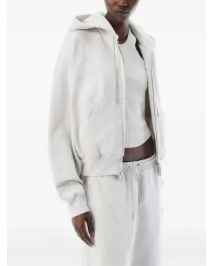 Alexander Wang ラインストーン付きドローコード トラックパンツ - グレー - サムネイル5