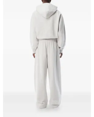Alexander Wang ラインストーン付きドローコード トラックパンツ - グレー - サムネイル3