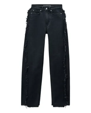 Alexander Wang フロート フレイド・シーム デニムジーンズ ブラック - サムネイル1