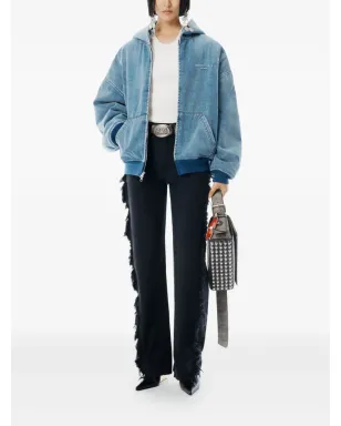 Alexander Wang フロート フレイド・シーム デニムジーンズ ブラック - サムネイル2