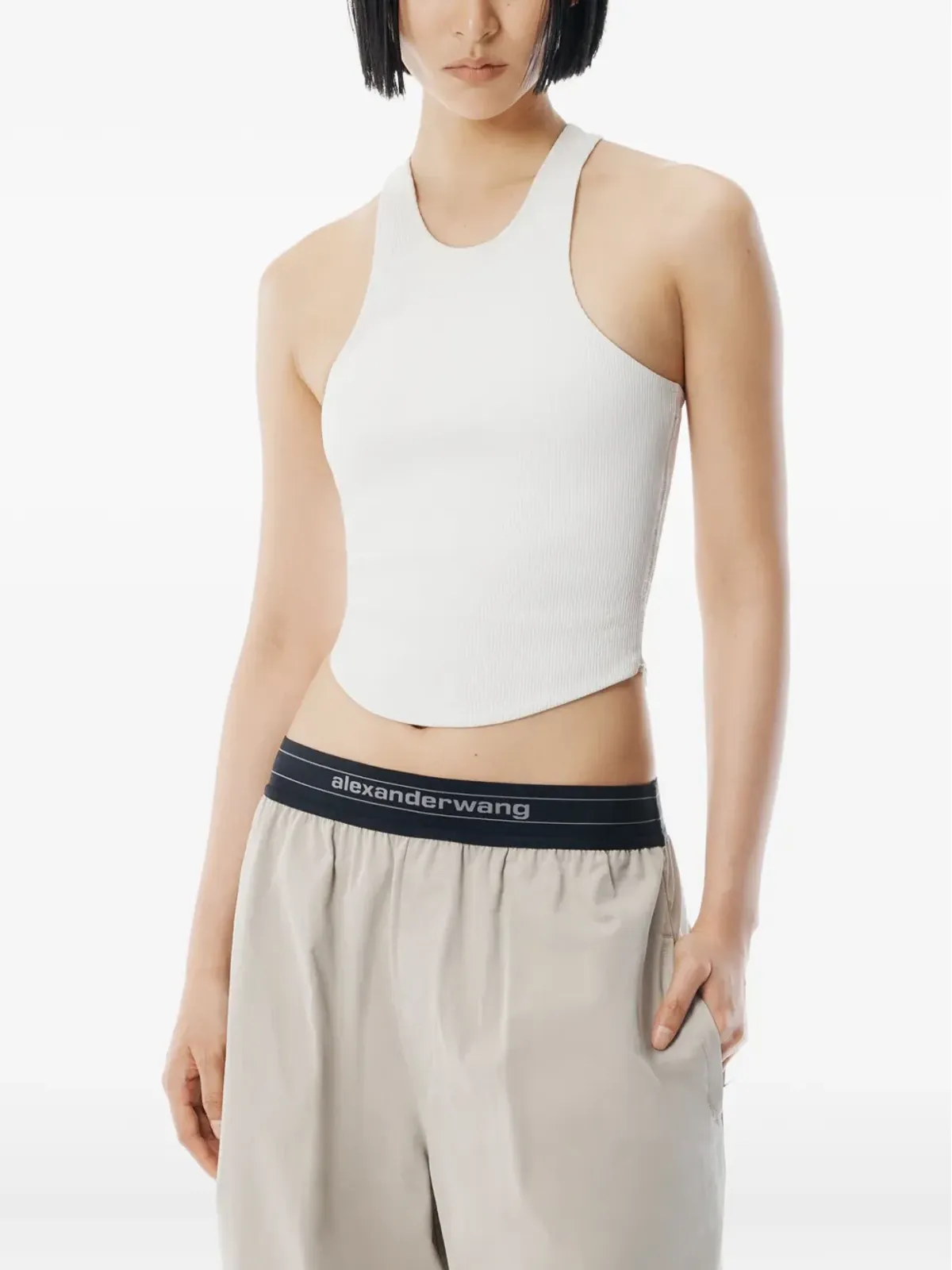 Alexander Wang ミッドライズ ロゴパンツ - 画像4