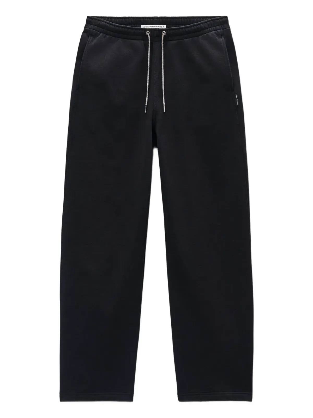Alexander Wang ラインストーン付きドロコード コットン トラックパンツ - 画像1