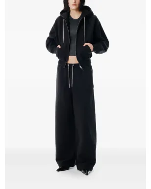 Alexander Wang ラインストーン付きドロコード コットン トラックパンツ - サムネイル2