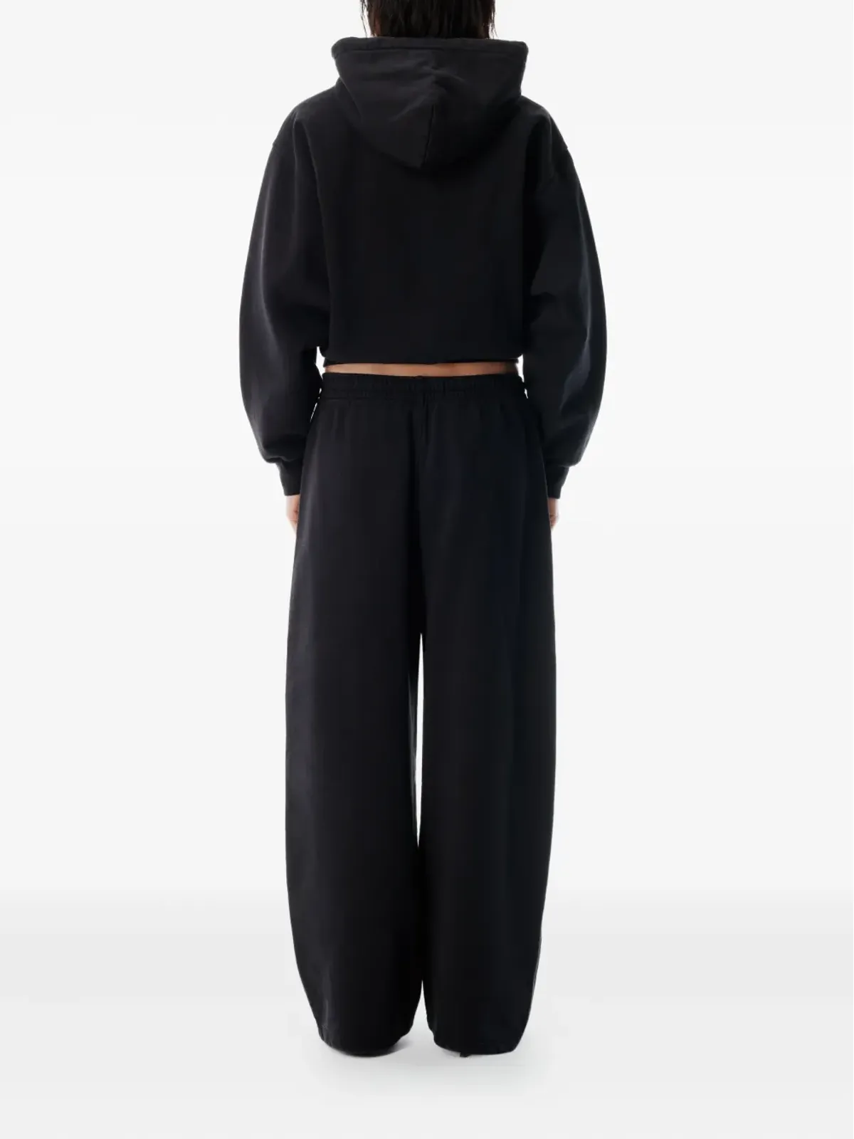 Alexander Wang ラインストーン付きドロコード コットン トラックパンツ - 画像3