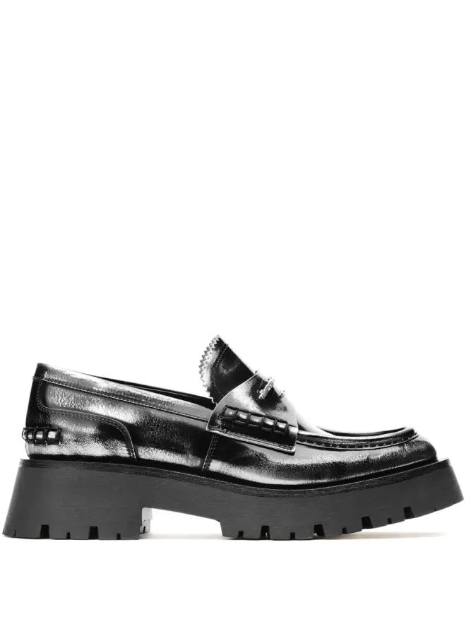 Alexander Wang Alexander Wang ラグソール ロゴプレート ローファーの商品画像