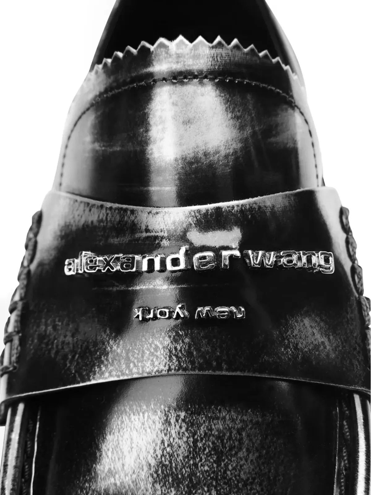 Alexander Wang ラグソール ロゴプレート ローファー - 画像5