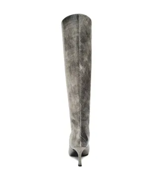 Alexander Wang 65mm Vera tube レザーブーツ（グレー） - サムネイル3