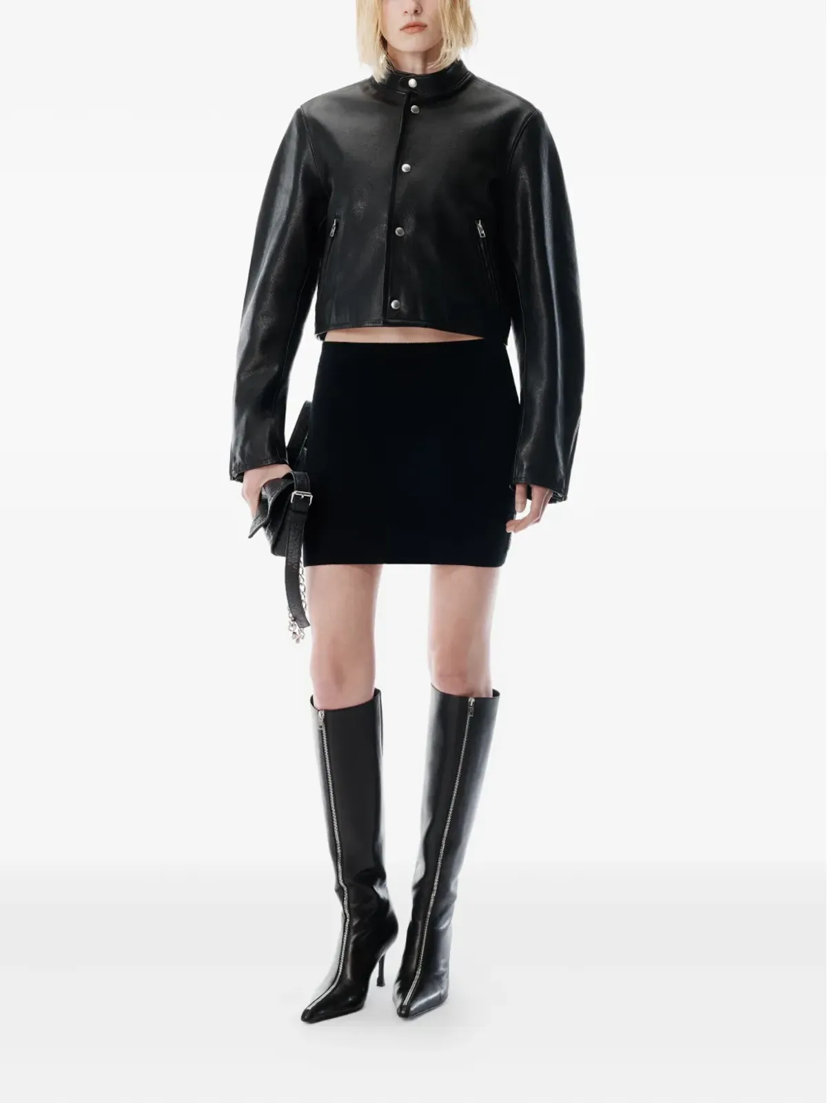 Alexander Wang ヴェラ ジップディテール ポインテッドトゥ ブーツ ブラック - 画像5