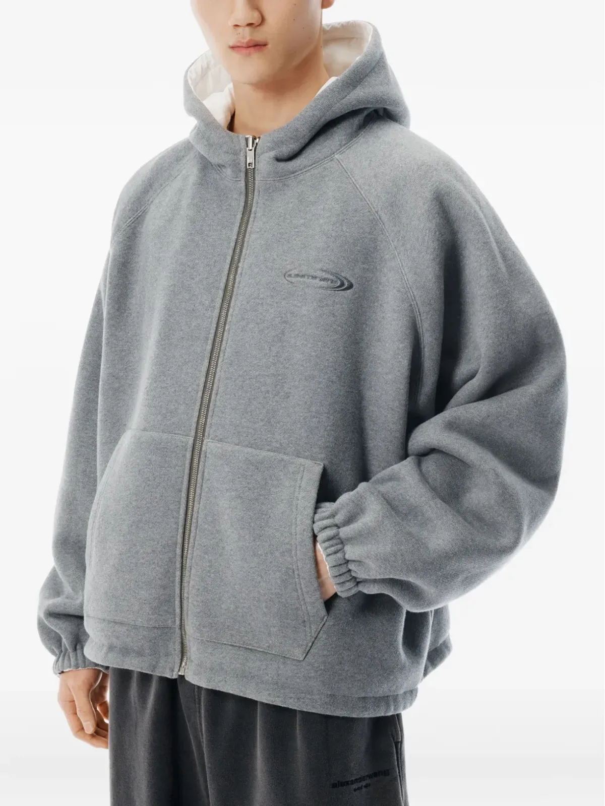 Alexander Wang リバーシブルジップフロントフーディー - 画像4