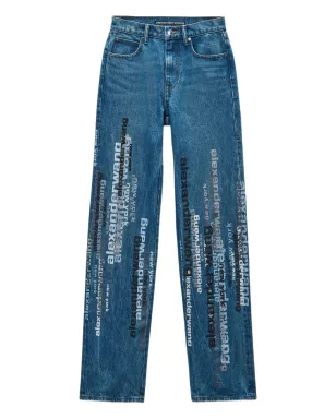 Alexander Wang ロゴプリントデニムジーンズ - サムネイル1