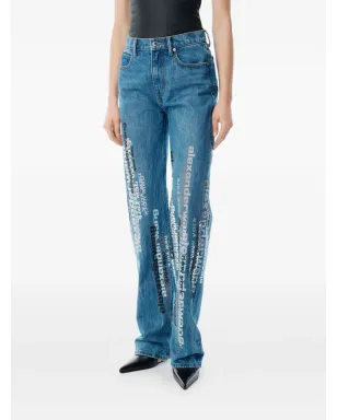 Alexander Wang ロゴプリントデニムジーンズ - サムネイル5