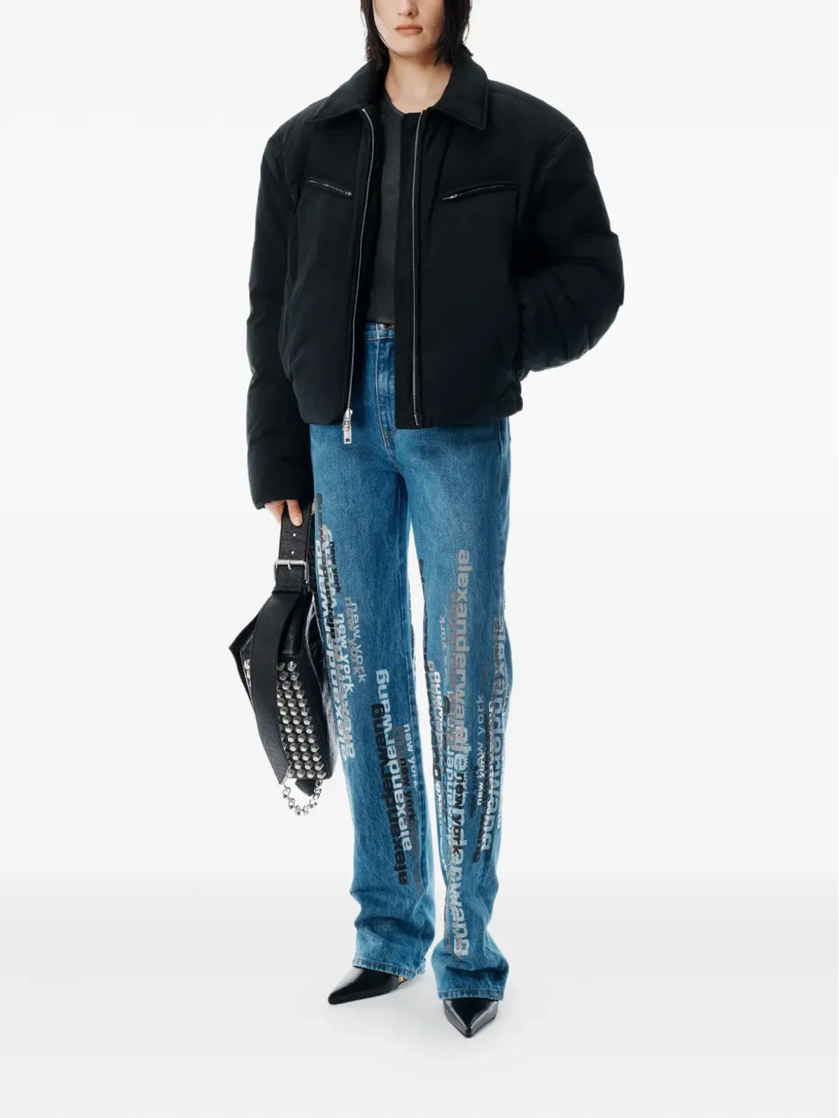 Alexander Wang ロゴプリントデニムジーンズ - 画像2