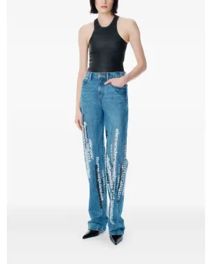 Alexander Wang ロゴプリントデニムジーンズ - サムネイル3