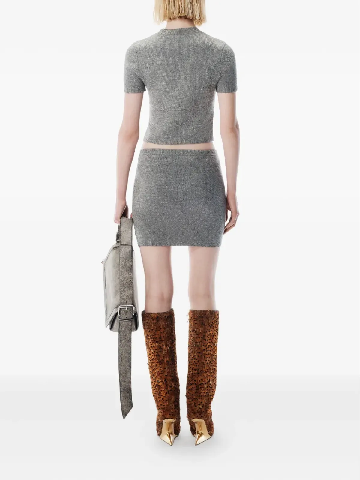 Alexander Wang 装飾入りクルーネックTシャツ - グレー - 画像3