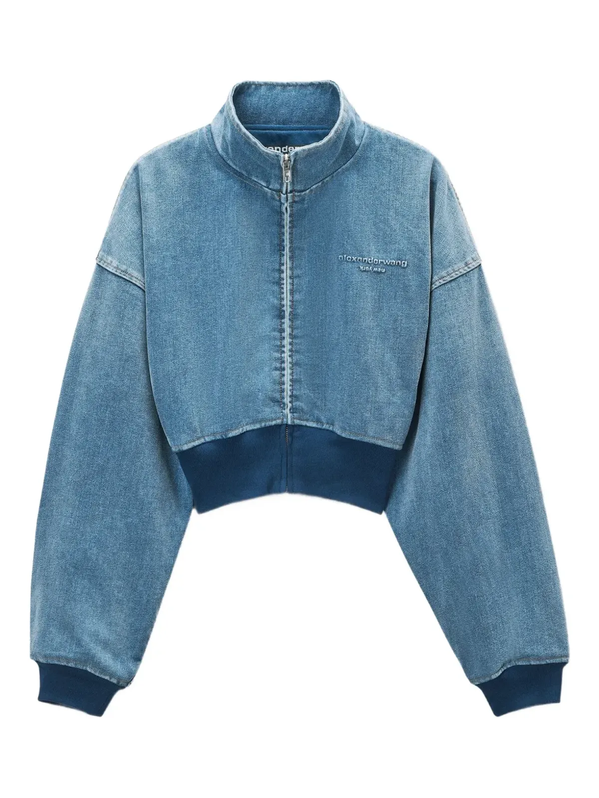 Alexander Wang スタンドカラー デニムジャケット - 画像1